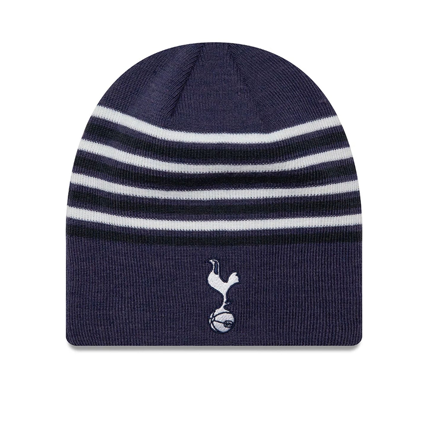 This is a Tottenham Hotspur FC Stripe Navy Beanie Hat 1