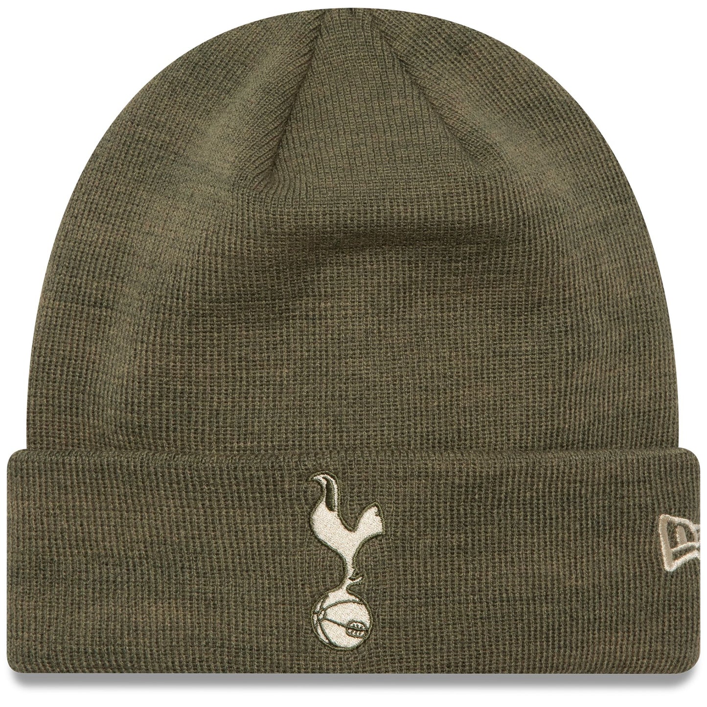 This is a Tottenham Hotspur FC Seasonal Green Cuff Knit Beanie Hat 1