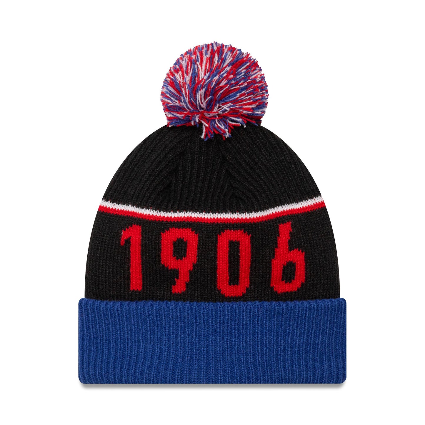 This is a French Federation Of Rugby Sport Navy Bobble Knit Beanie Hat 2