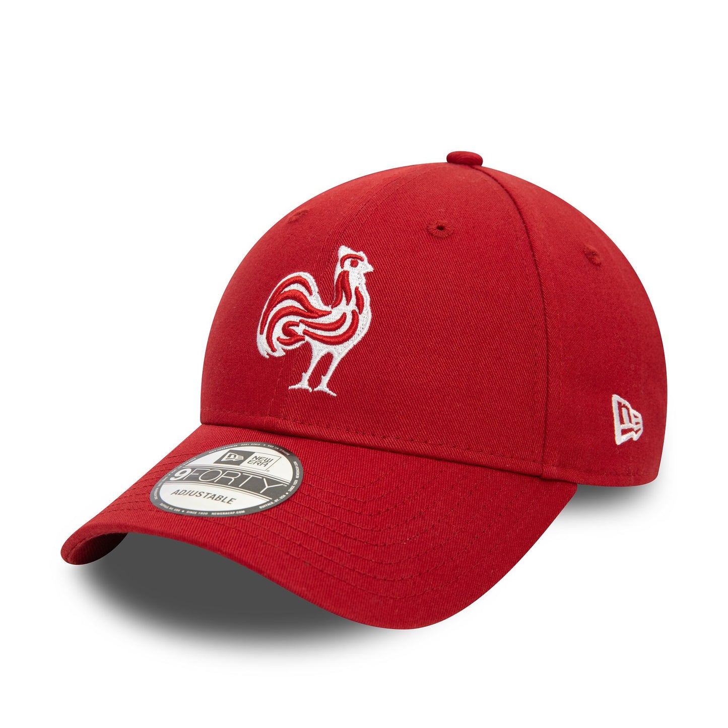 This is a French Federation Of Rugby Seasonal Dark Red 9FORTY Adjustable Cap 1