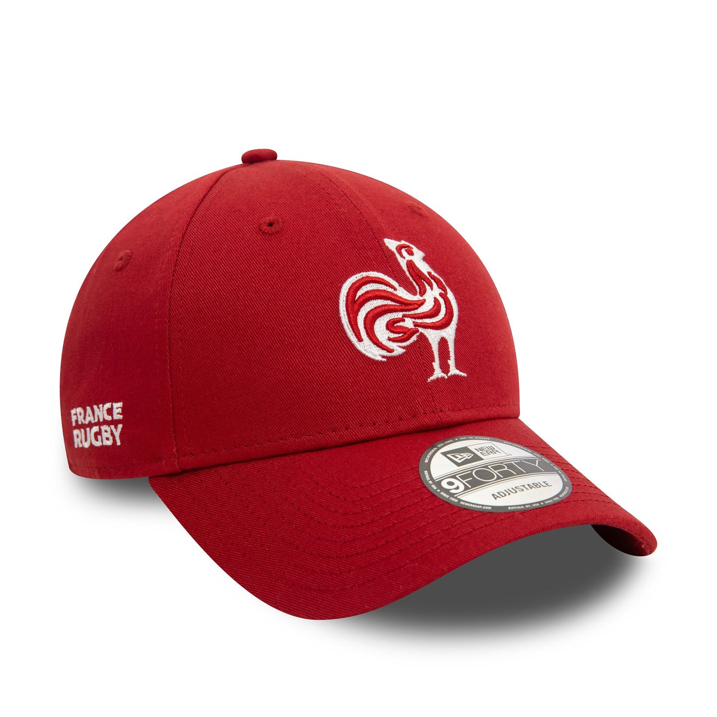 This is a French Federation Of Rugby Seasonal Dark Red 9FORTY Adjustable Cap 4