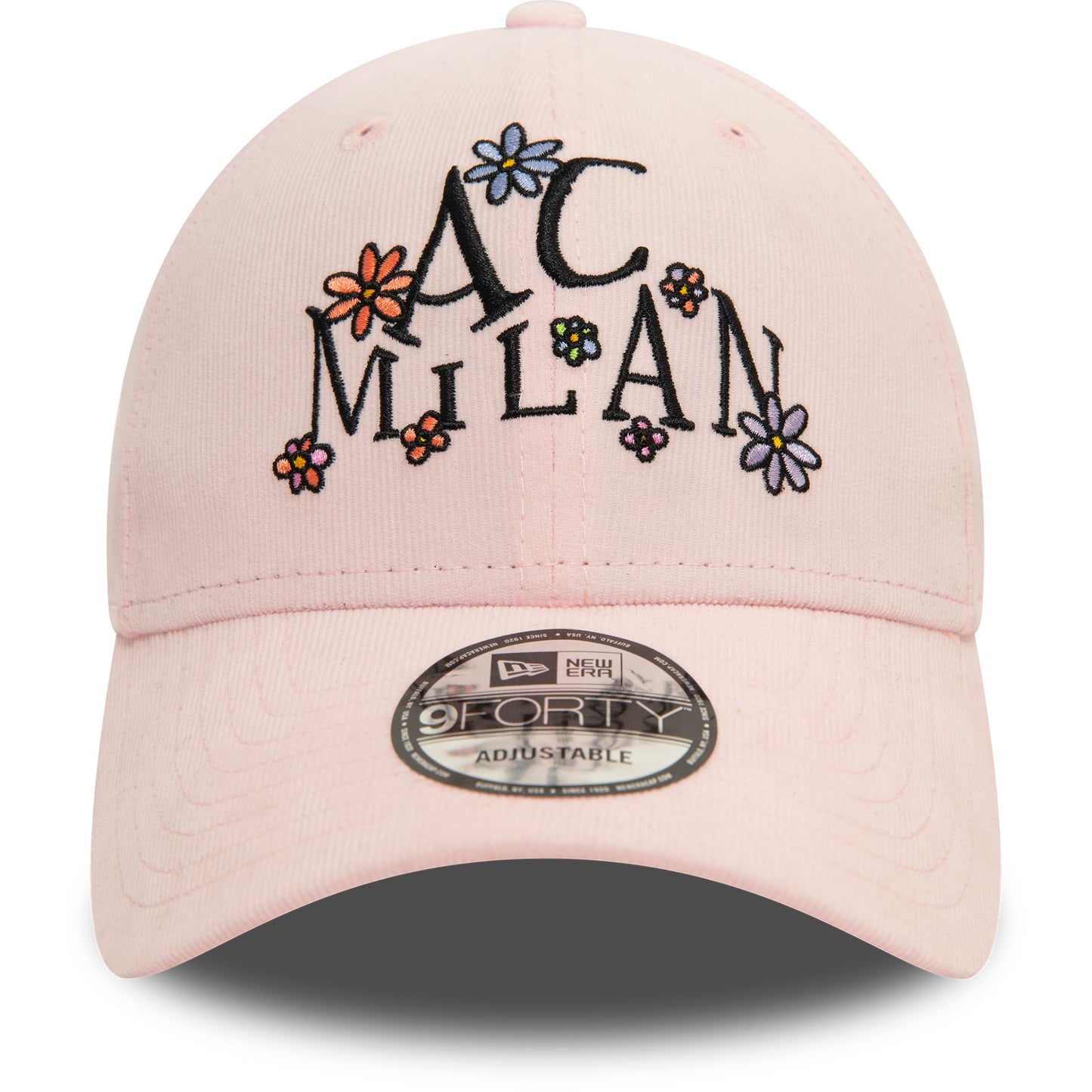 This is a AC Milan Needle Cord Doodle Pastel Pink 9FORTY Adjustable Cap 2