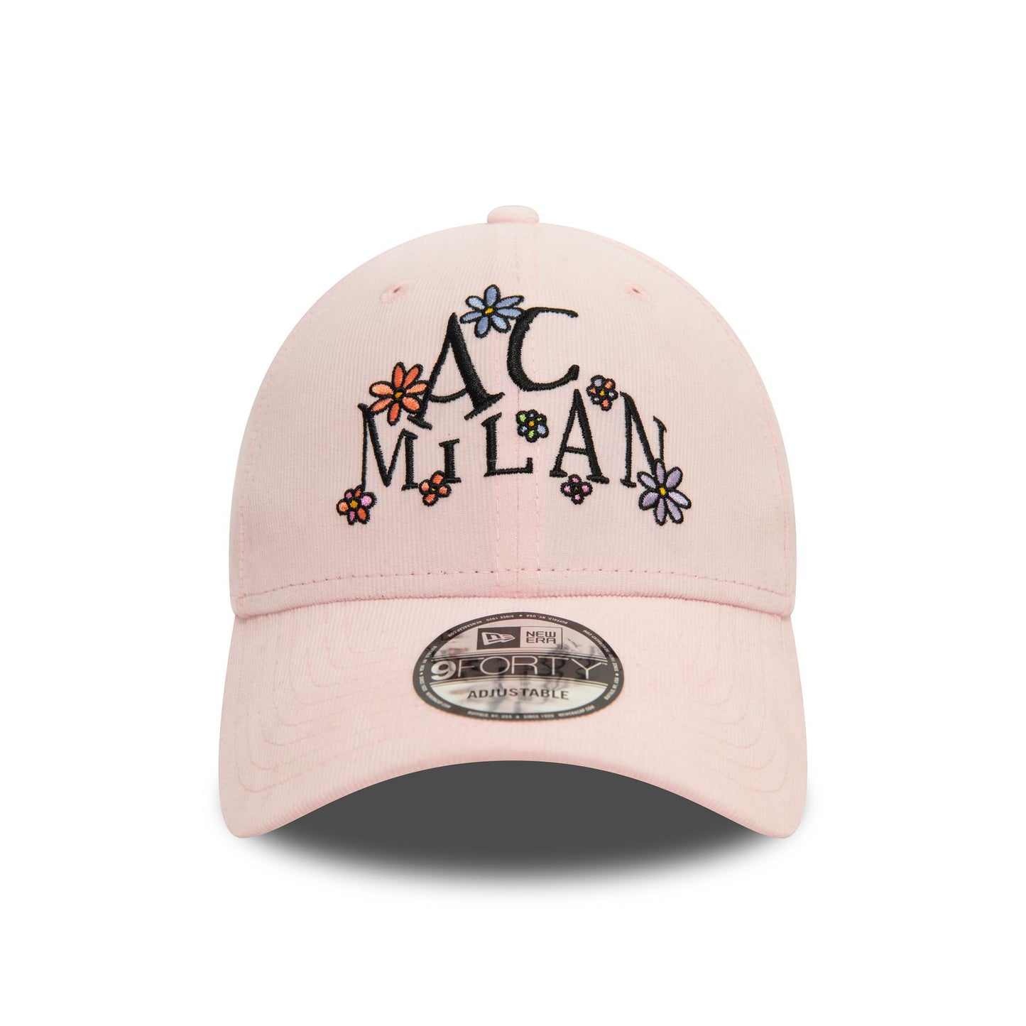 This is a AC Milan Needle Cord Doodle Pastel Pink 9FORTY Adjustable Cap 8