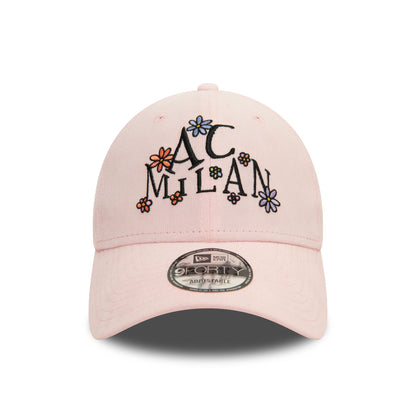 This is a AC Milan Needle Cord Doodle Pastel Pink 9FORTY Adjustable Cap 8