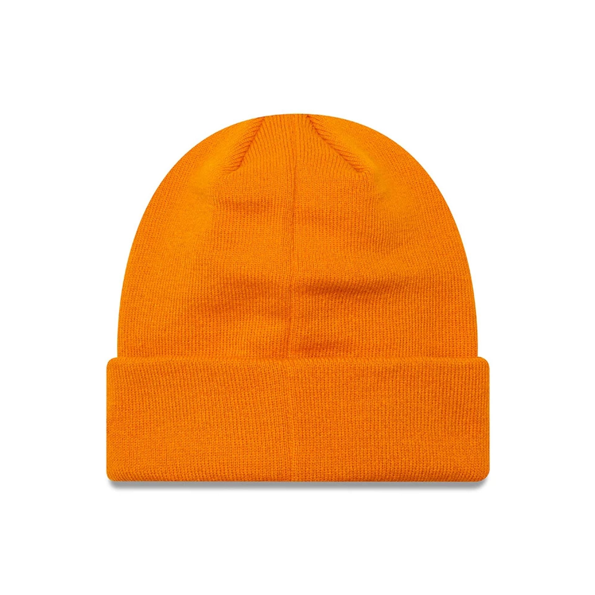 This is a AC Milan Seasonal Wordmark Orange Cuff Knit Beanie Hat 2