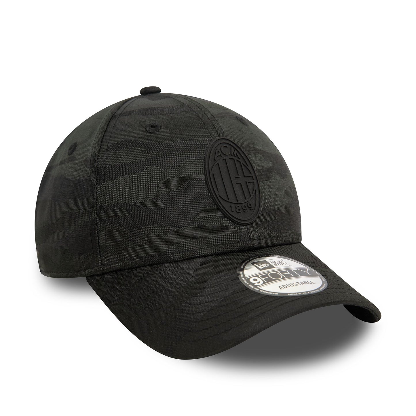 This is a AC Milan Tonal Camo Black 9FORTY Adjustable Cap 3