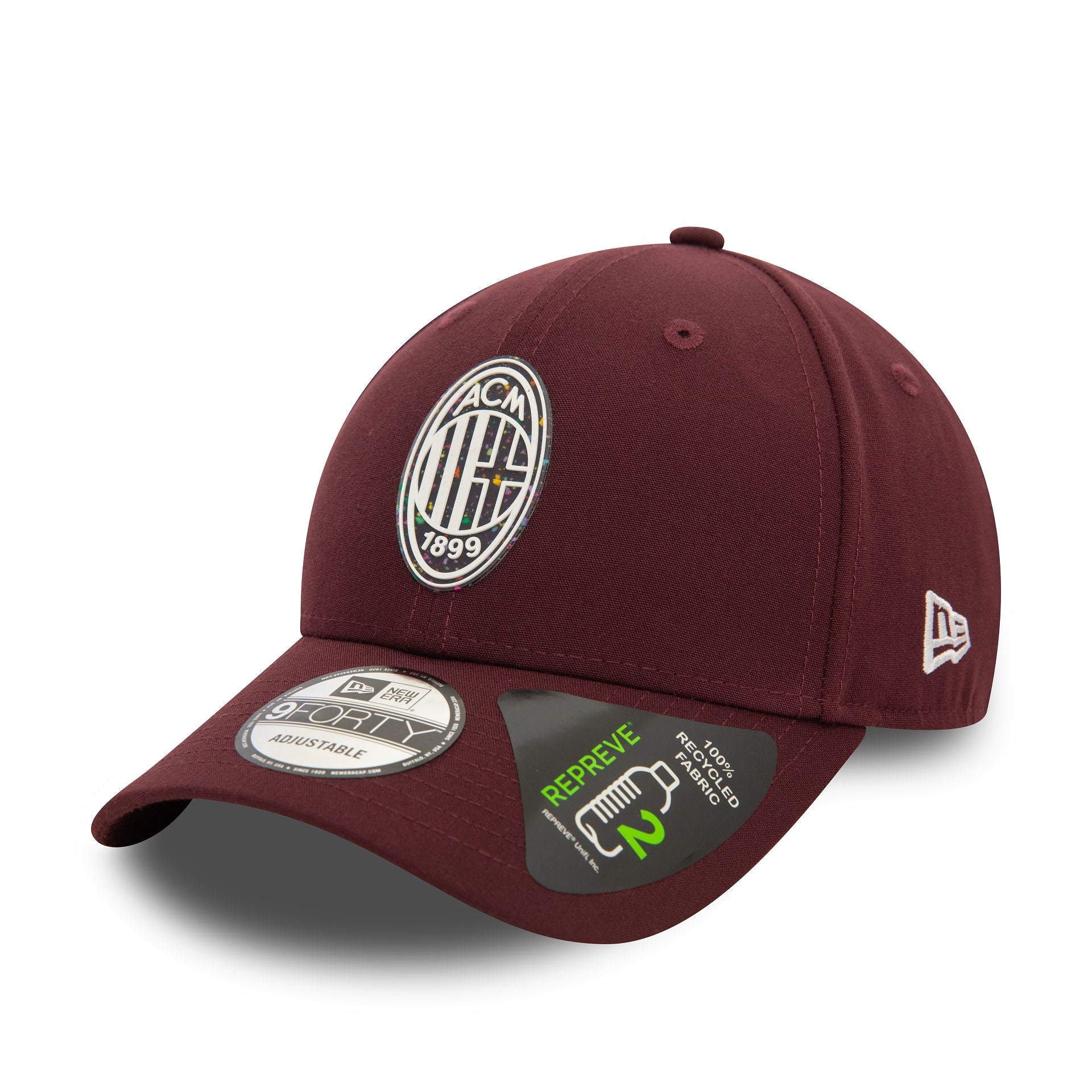 This is a AC Milan Repreve Fleck Crest Dark Purple 9FORTY Adjustable Cap 1