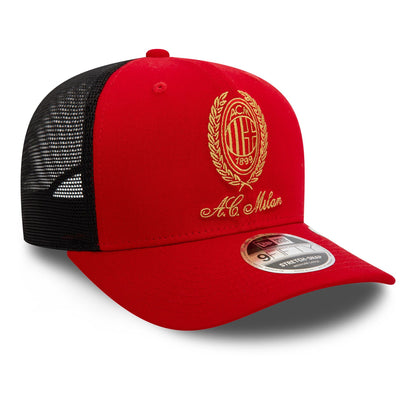 This is a AC Milan Heritage Gold Red 9FIFTY Stretch Snap Cap 3