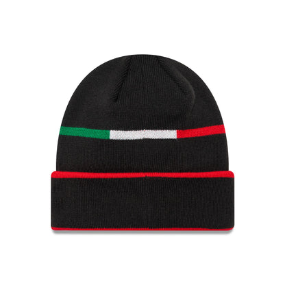 This is a AC Milan 1995 Black Cuff Knit Beanie Hat 2