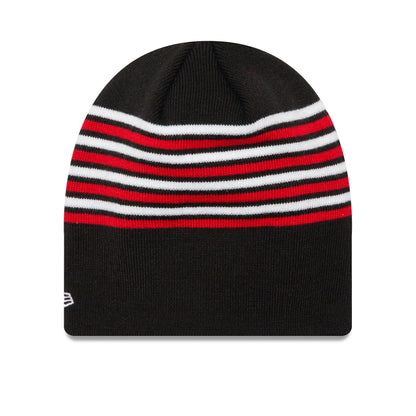 This is a AC Milan Stripe Black Beanie Hat 2