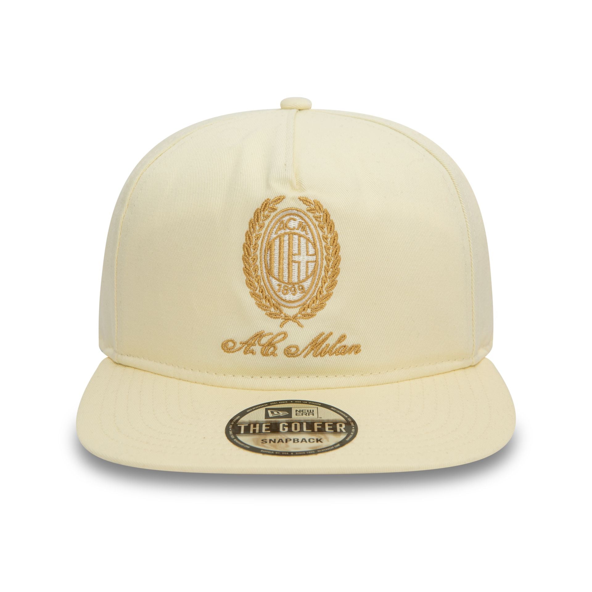 This is a AC Milan Heritage Gold White Golfer Cap 2