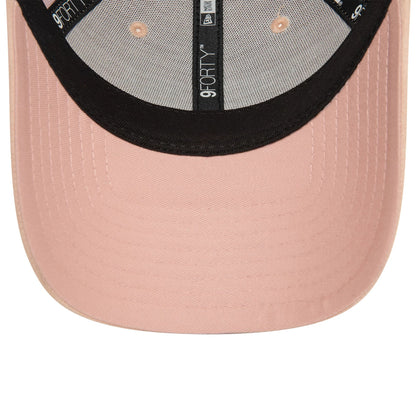 This is a Chelsea FC Wordmark Womens Faux Suede Pastel Pink 9FORTY Adjustable Cap 5