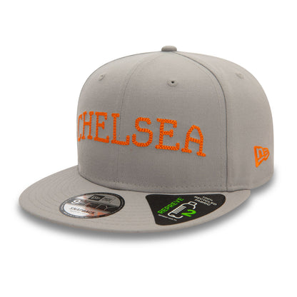 This is a Chelsea FC Repreve Chainstitch Grey 9FIFTY Snapback Cap 4