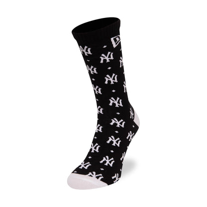 This is a New York Yankees Monogram Black Crew Socks 1