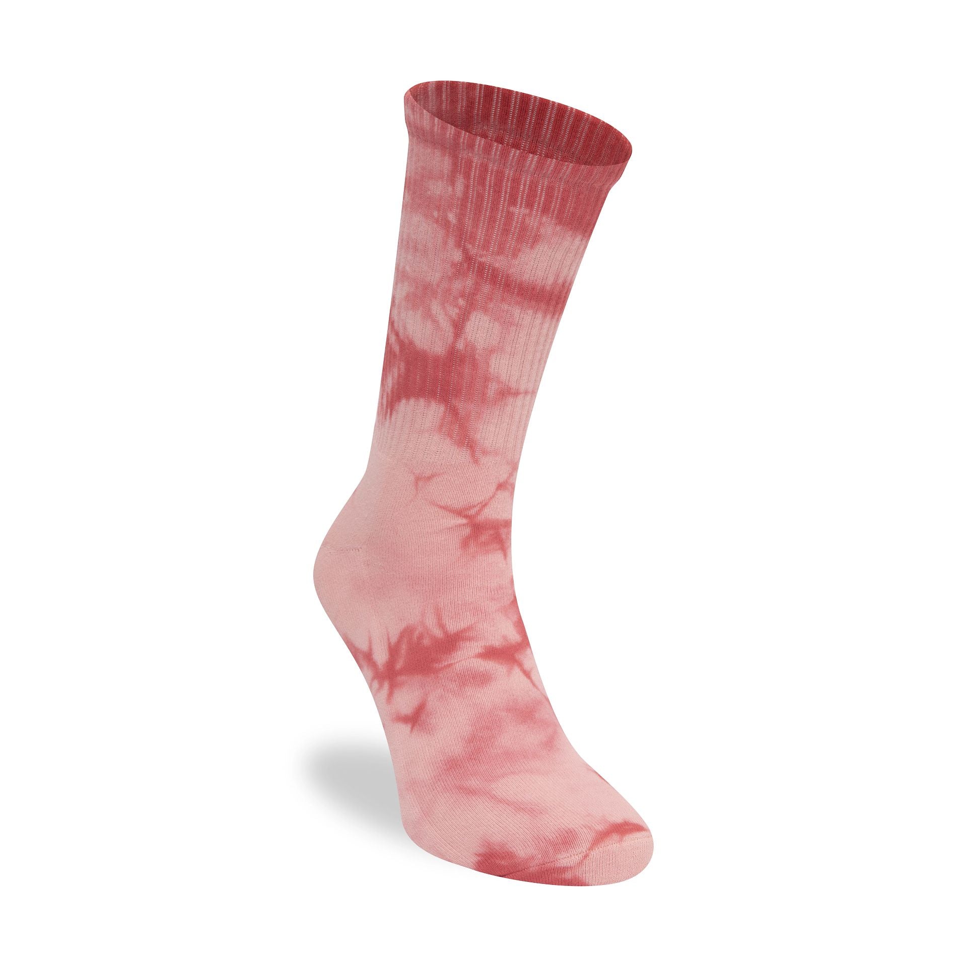 This is a New Era Tie Dye Pastel Pink Crew Socks 2