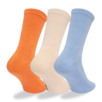 This is a New Era 3 Pack Pastel Blue Crew Socks 3