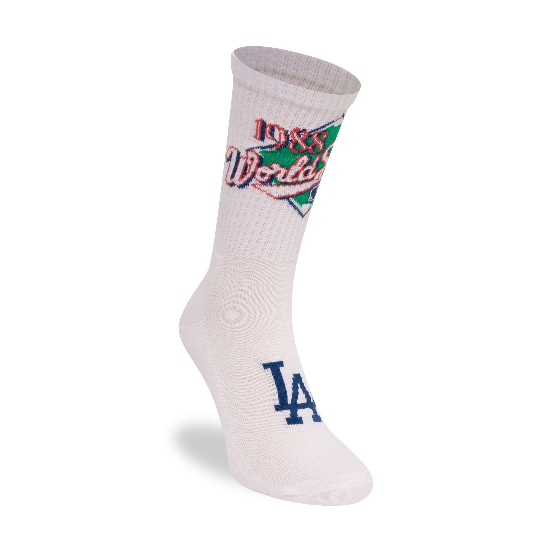 This is a LA Dodgers World Series White Crew Socks 2