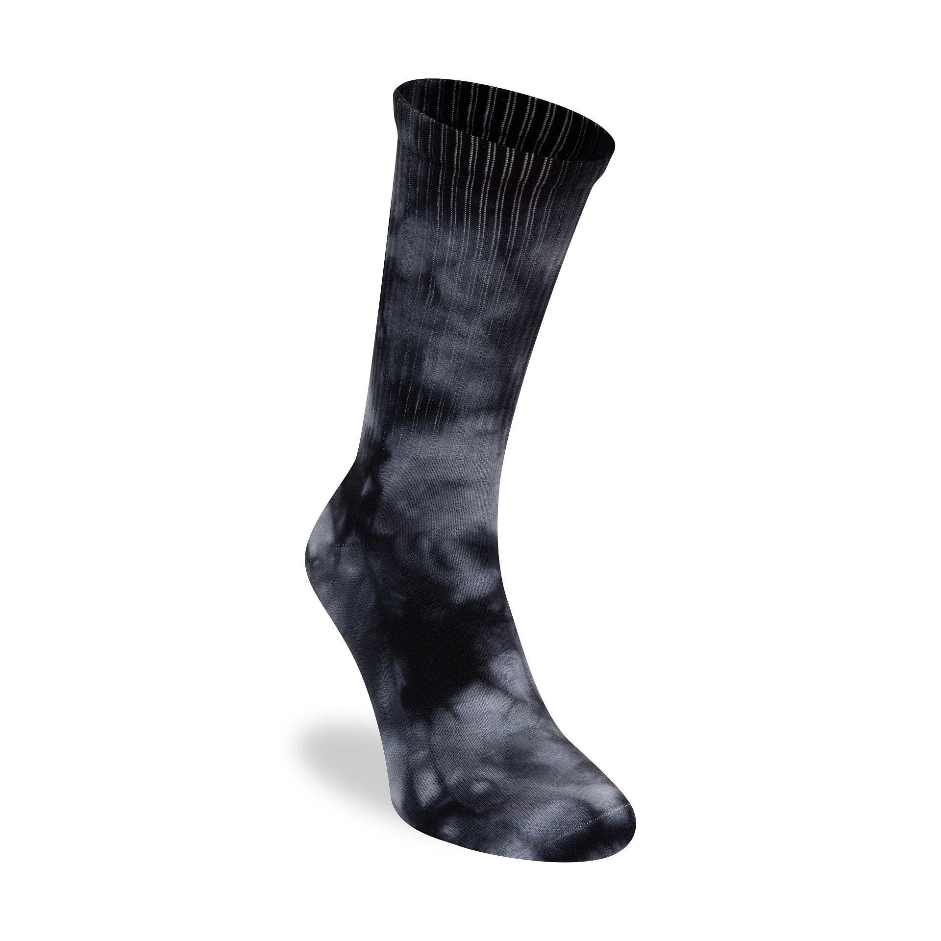 This is a New Era Tie Dye Grey Crew Socks 2