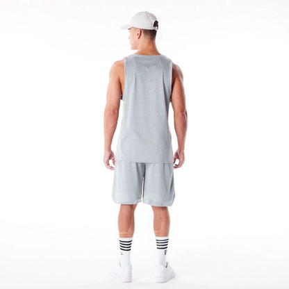 The Male model is wearing New Era Grey Mesh Tank Top 6