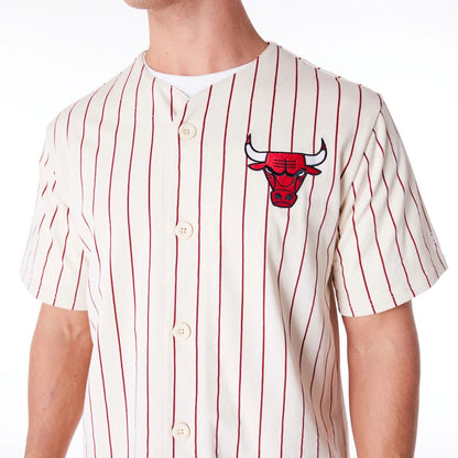 The Male model is wearing Chicago Bulls NBA Graphic Stone Jersey 4