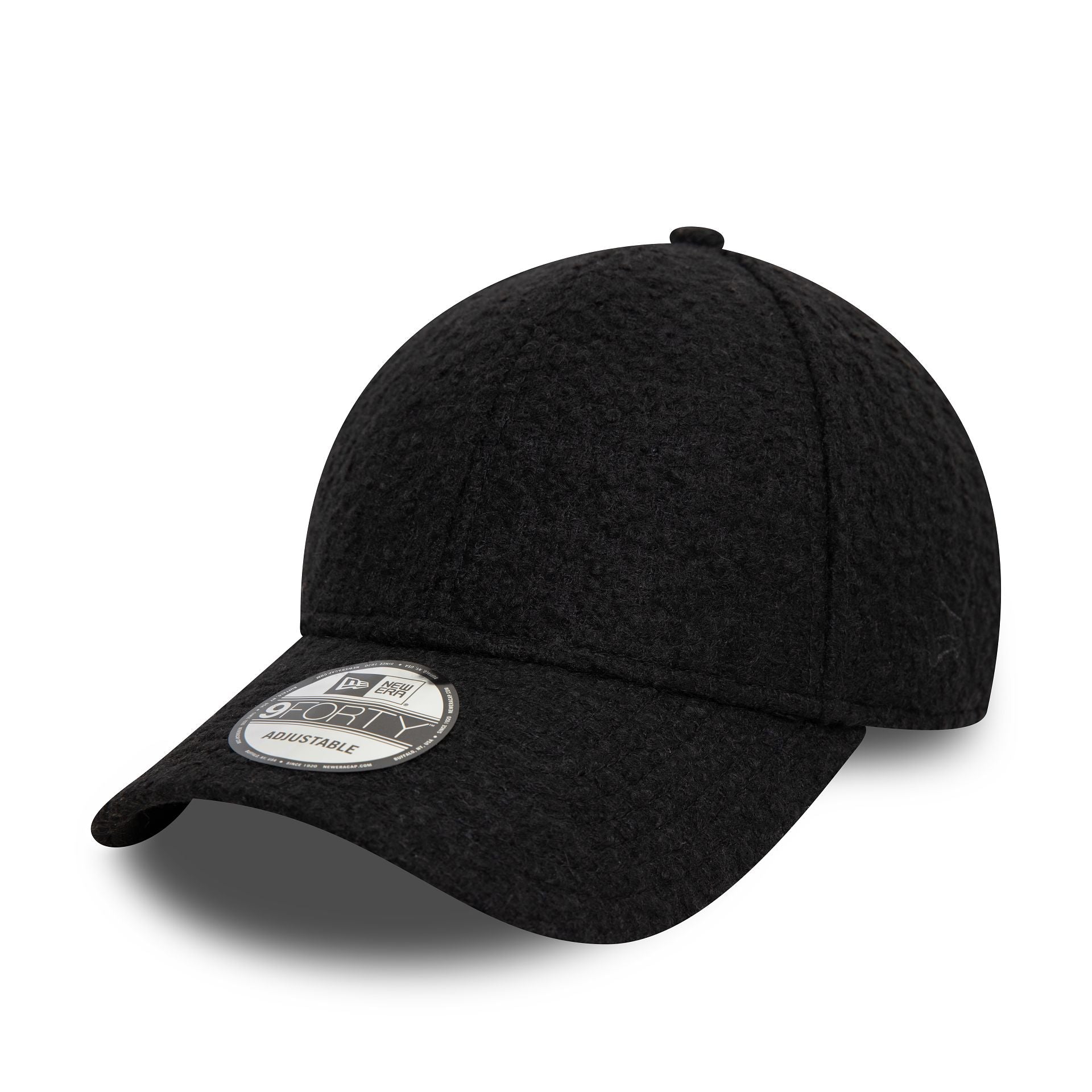 This is a New Era x Moon Wool Black 9FORTY Adjustable Cap 1