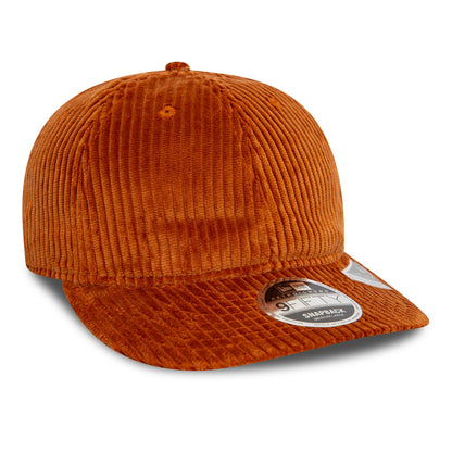 This is a New Era Cord Dark Orange 9FIFTY Retro Crown Cap 3