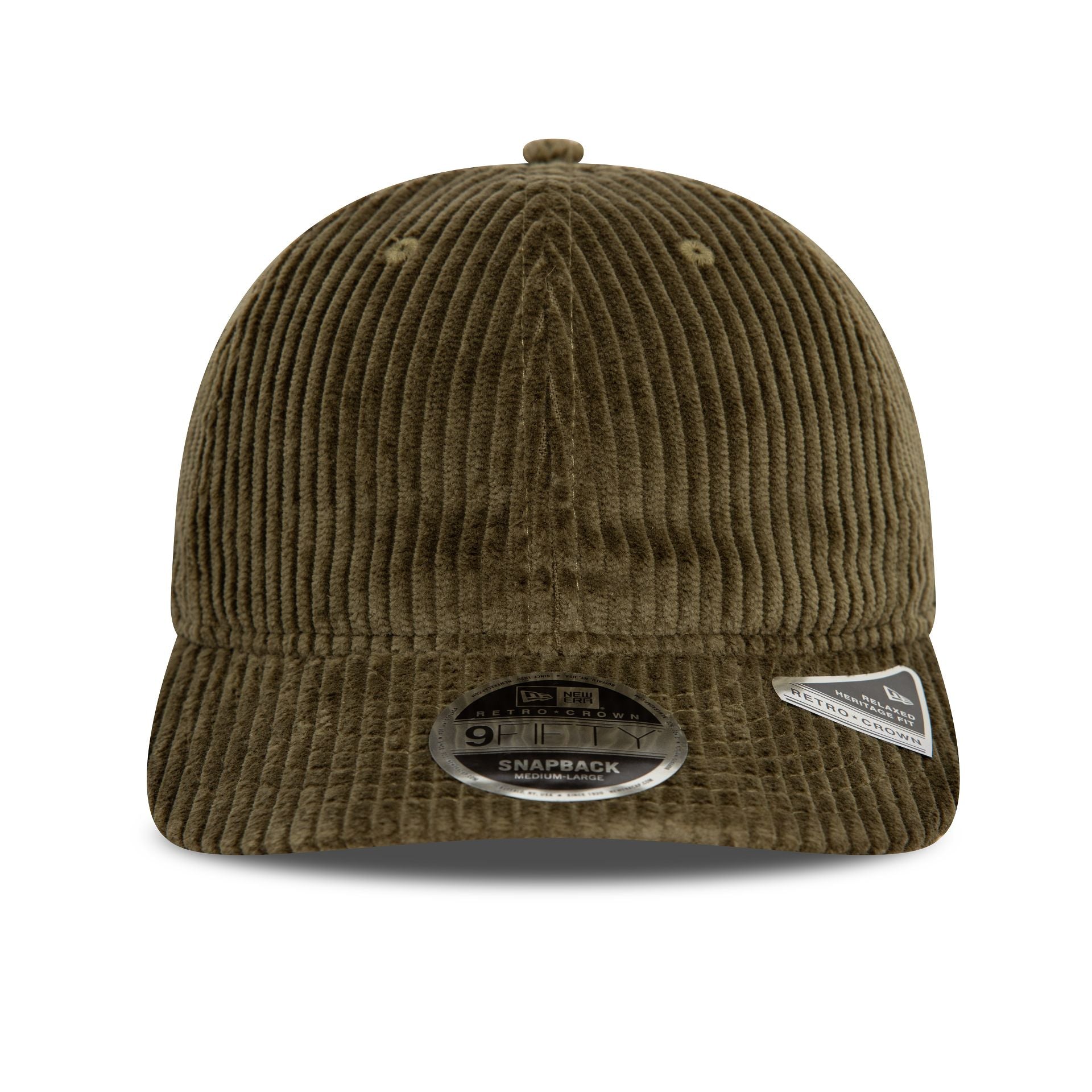 This is a New Era Cord Khaki 9FIFTY Retro Crown Cap 2