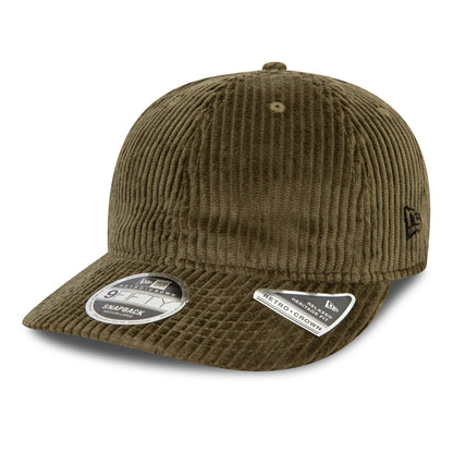 This is a New Era Cord Khaki 9FIFTY Retro Crown Cap 1