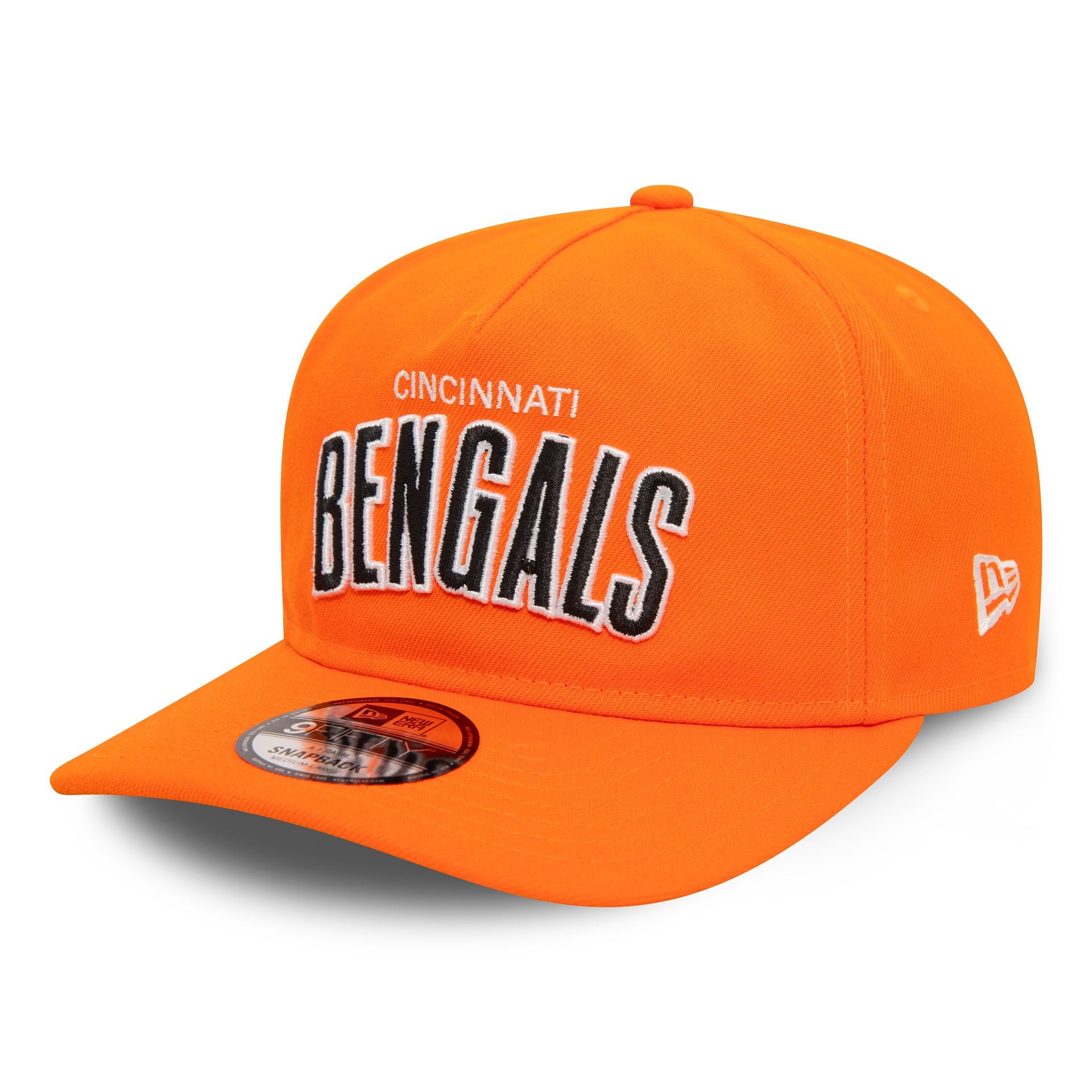 This is a Cincinnati Bengals NFL Coaches Orange 9FIFTY A-Frame Snapback Cap 3