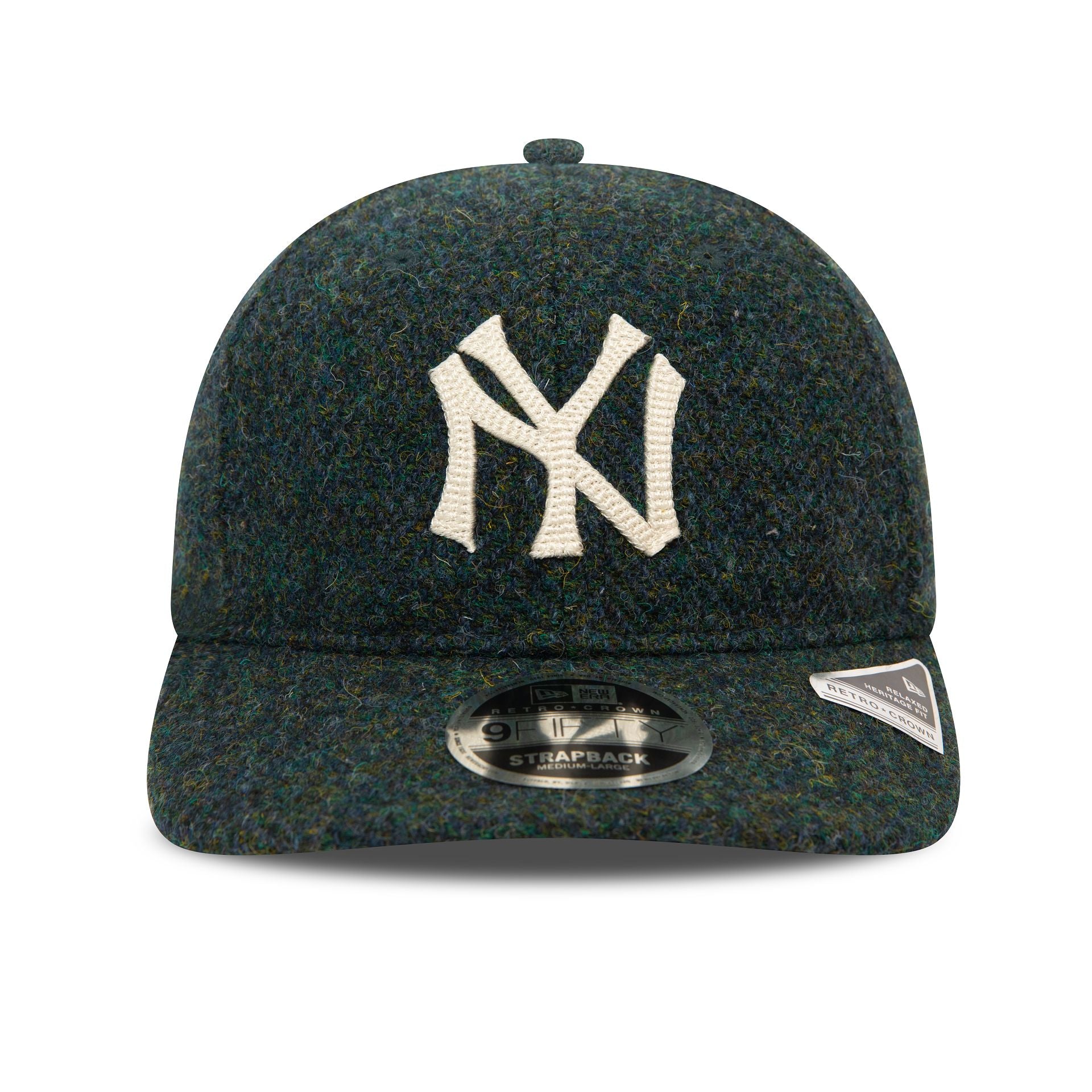 This is a New York Yankees MLB Harris Tweed Navy Retro Crown 9FIFTY Cap 2