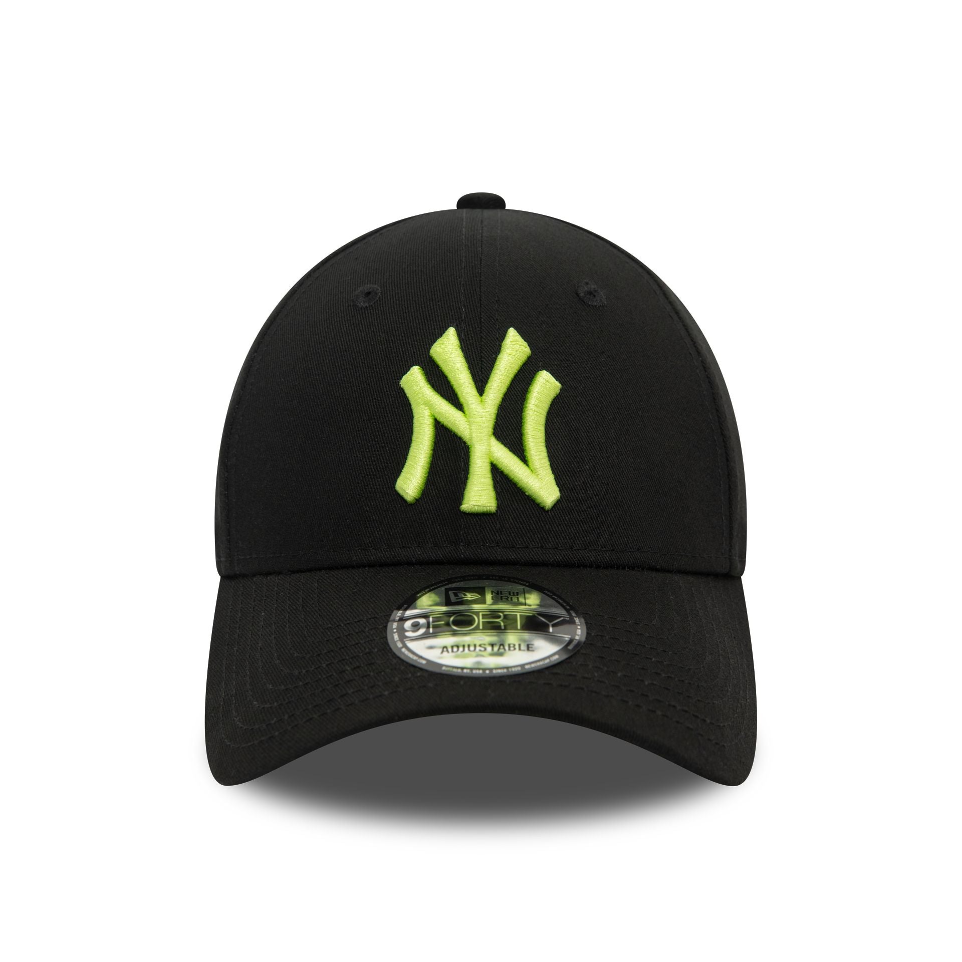 This is a New York Yankees League Essential Black and Green 9FORTY Adjustable Cap 2