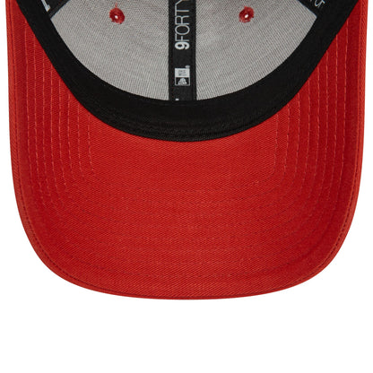 This is a New York Yankees League Essential Red 9FORTY Adjustable Cap 5