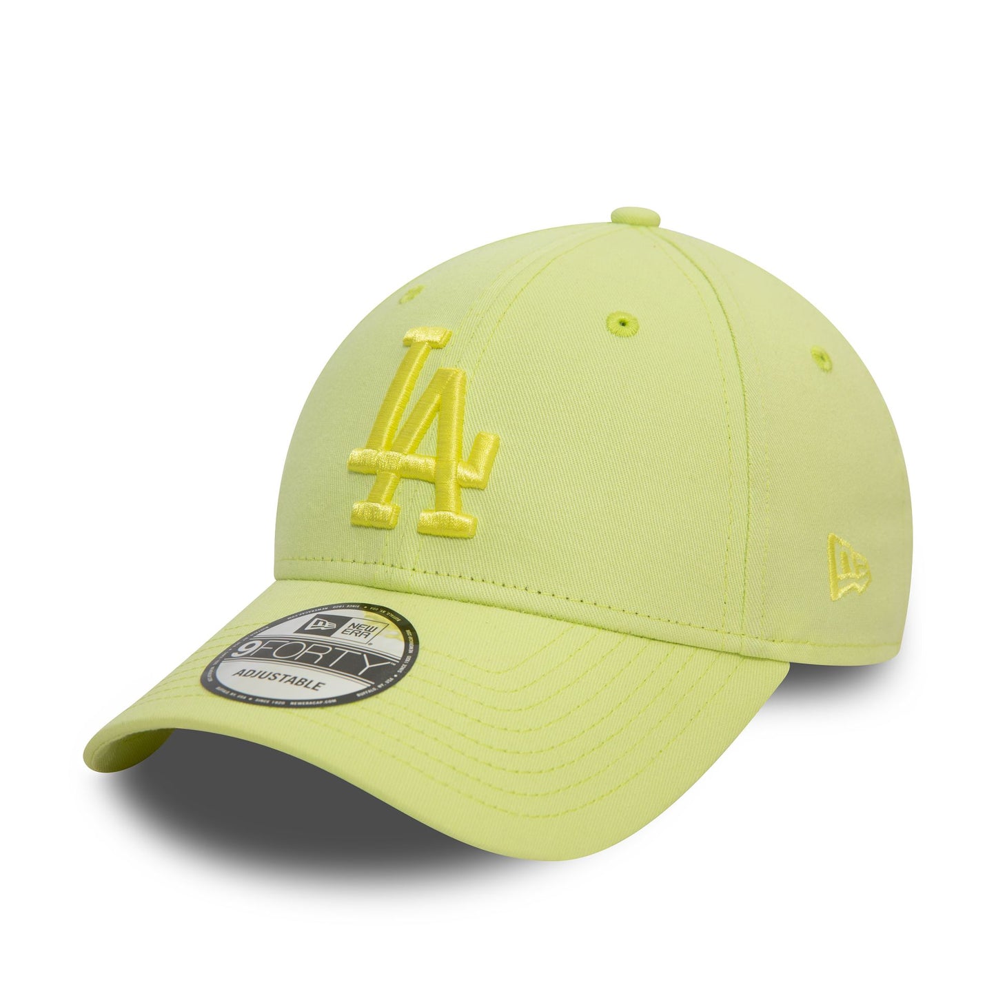 This is a LA Dodgers League Essential Pastel Green 9FORTY Adjustable Cap 1