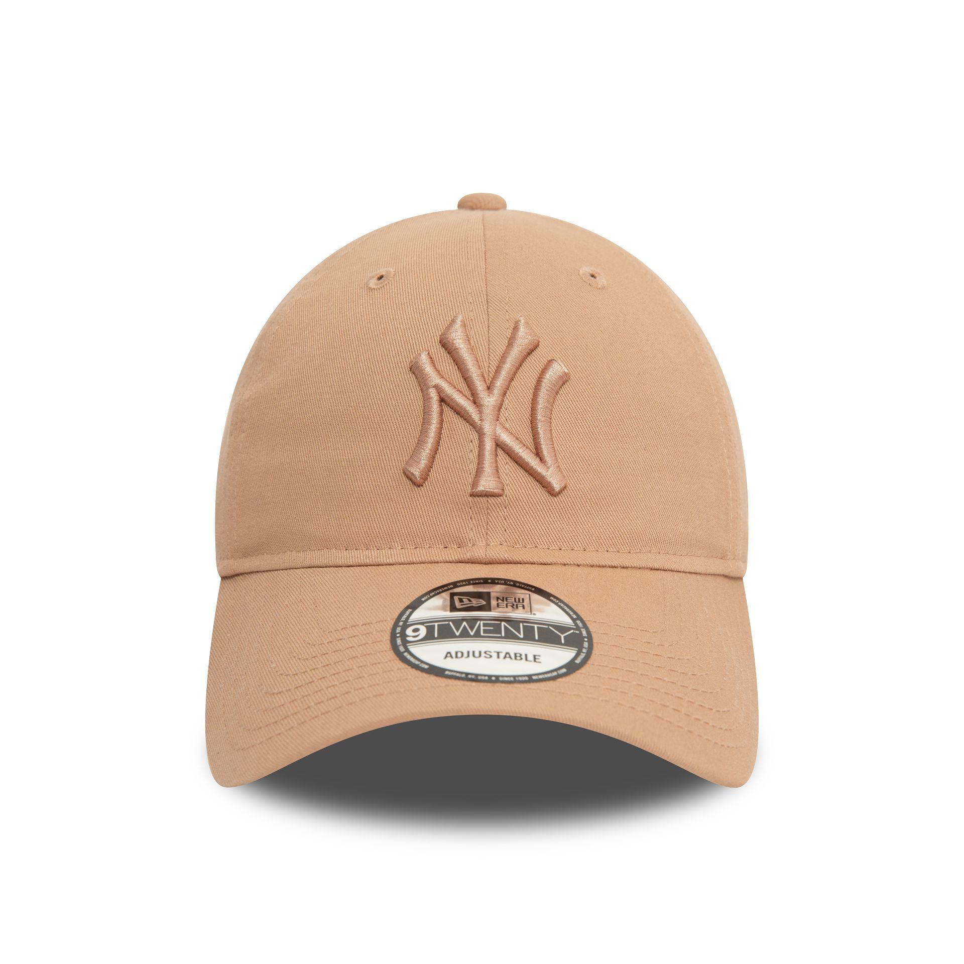 This is a New York Yankees League Essential Beige 9TWENTY Adjustable Cap 2