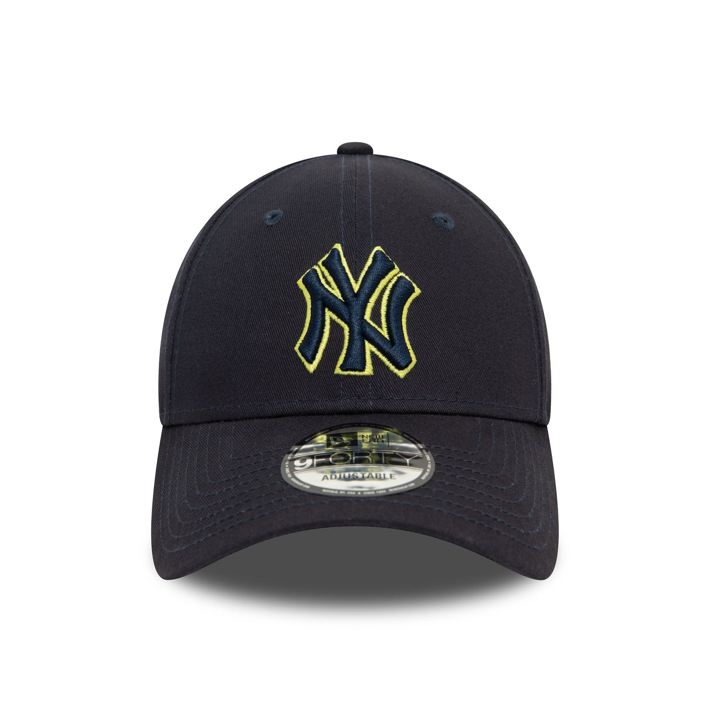 This is a New York Yankees Team Outline Navy 9FORTY Adjustable Cap 2