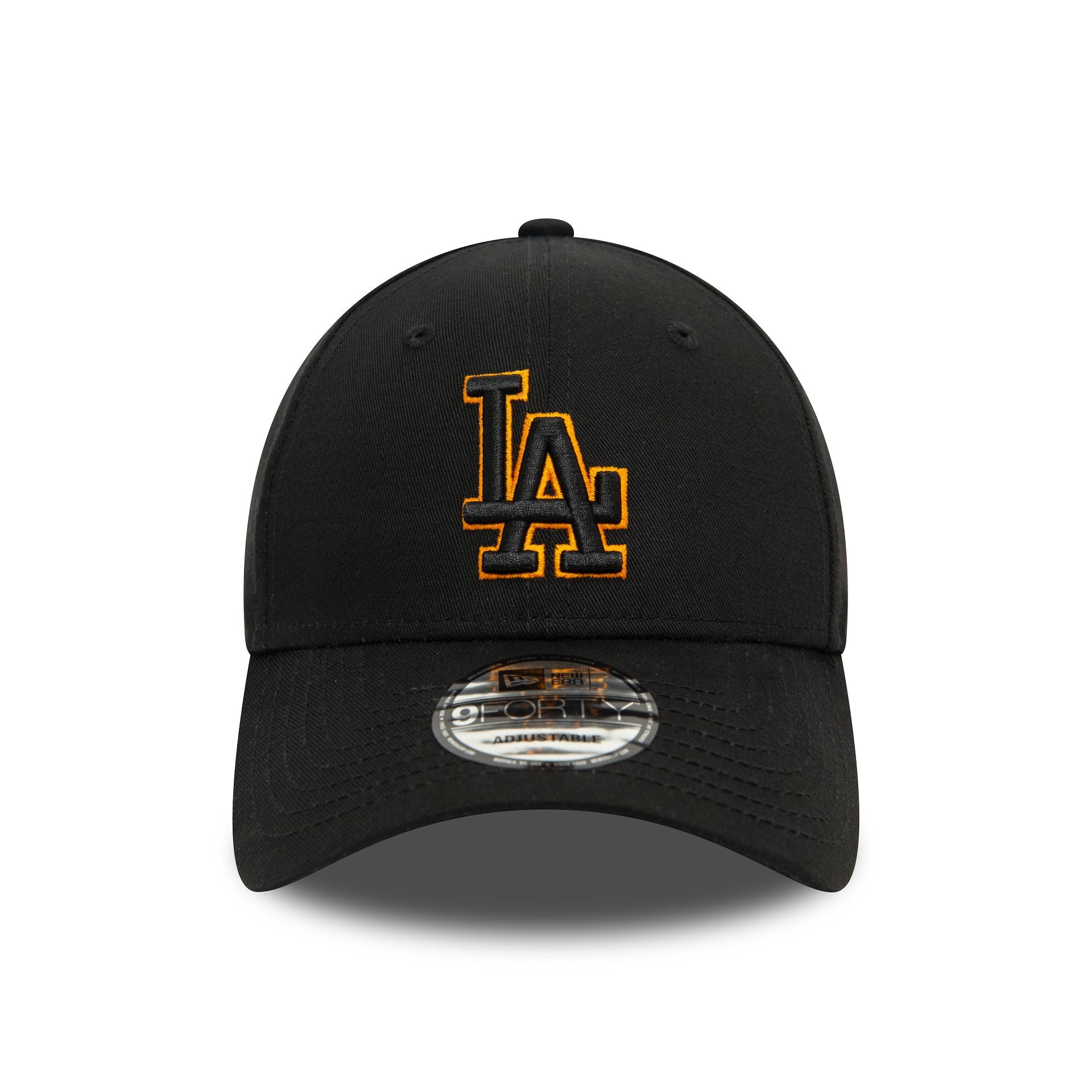 This is a LA Dodgers Team Outline Black 9FORTY Adjustable Cap 2