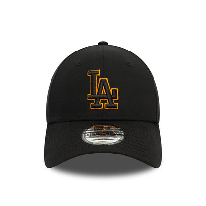 This is a LA Dodgers Team Outline Black 9FORTY Adjustable Cap 2