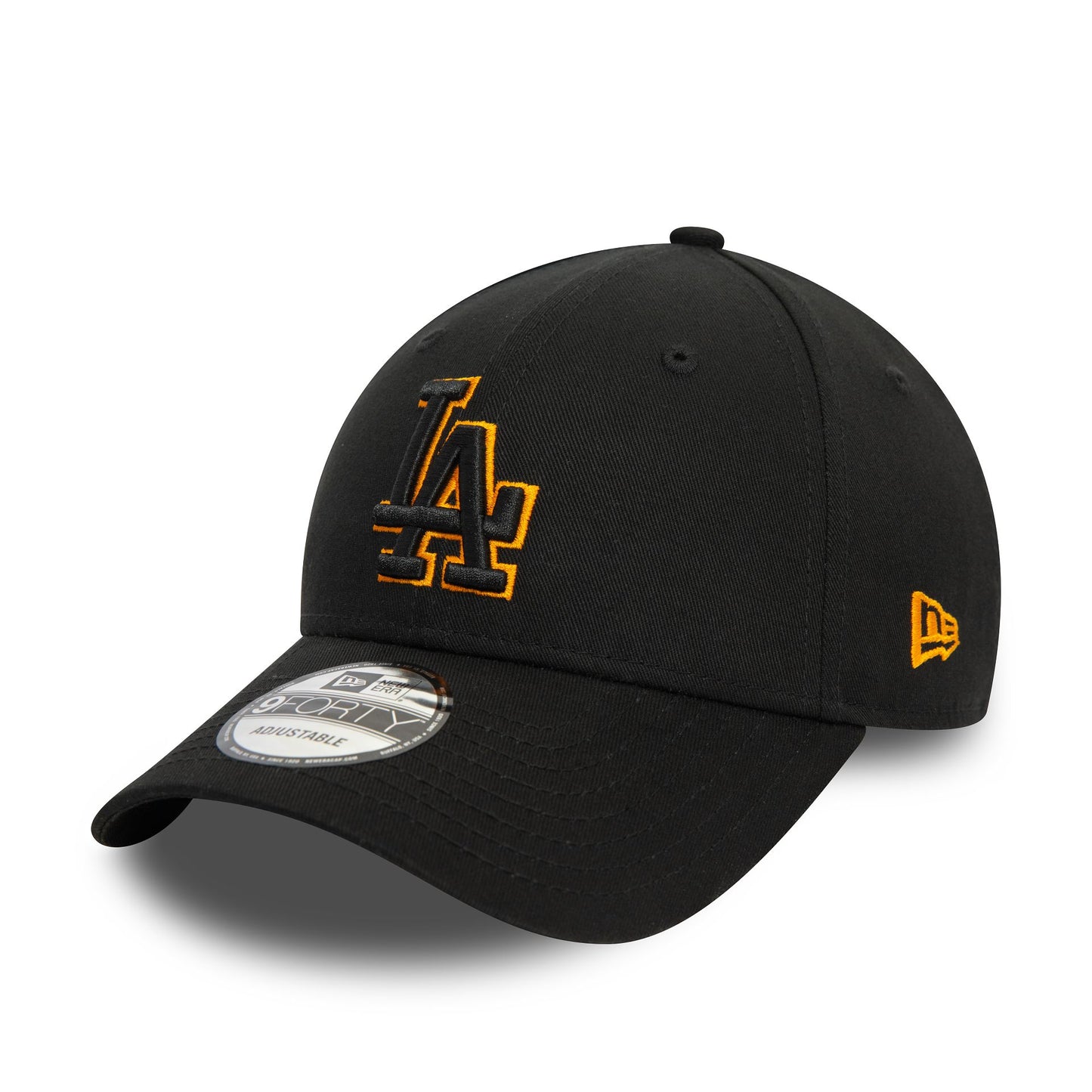 This is a LA Dodgers Team Outline Black 9FORTY Adjustable Cap 4