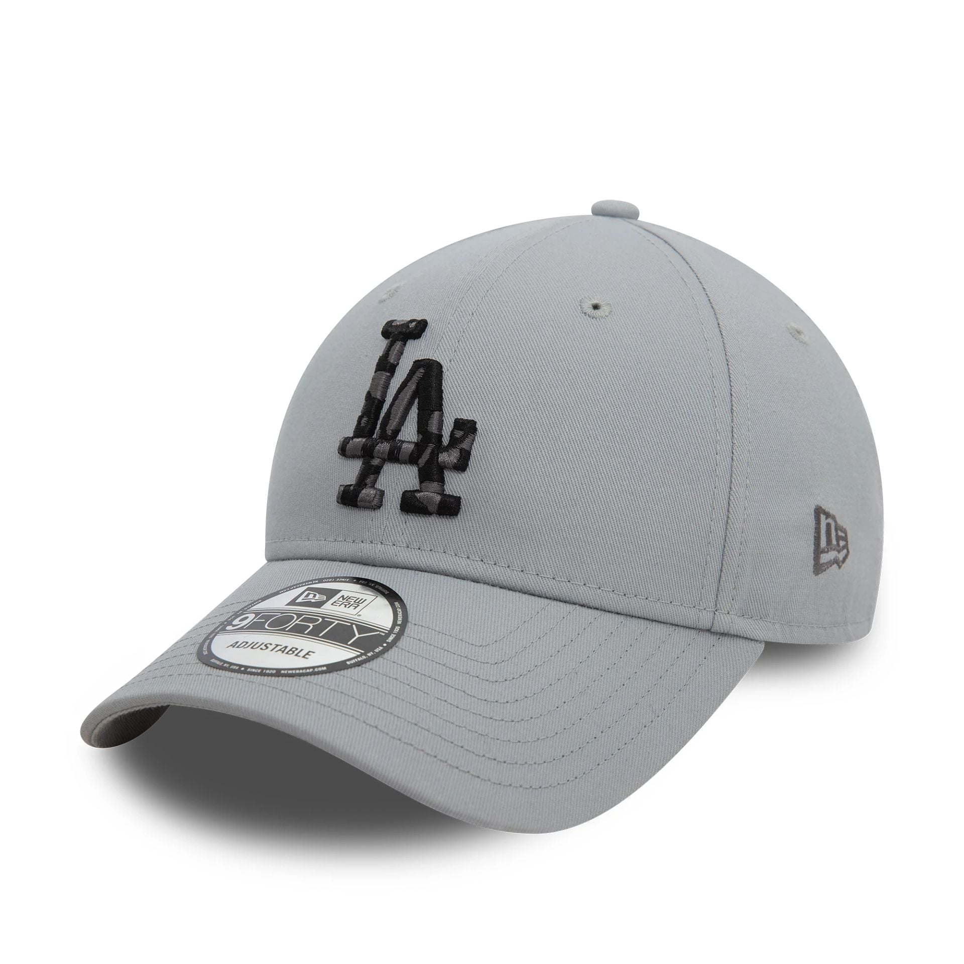 This is a LA Dodgers Seasonal Infill Grey 9FORTY Adjustable Cap 1