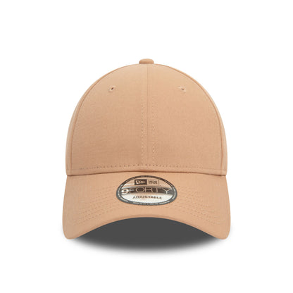 This is a New Era Essential Beige 9FORTY Adjustable Cap 4