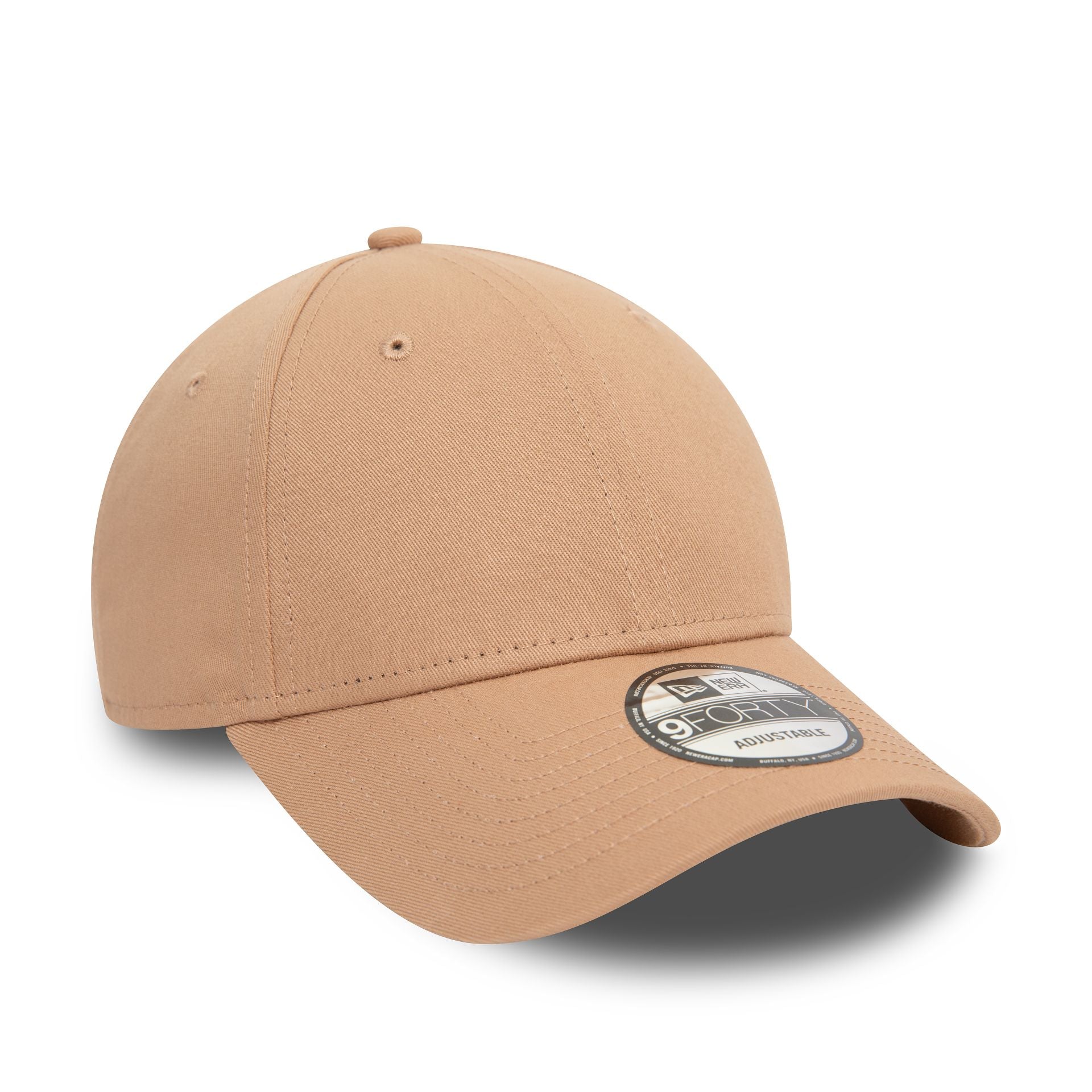 This is a New Era Essential Beige 9FORTY Adjustable Cap 3