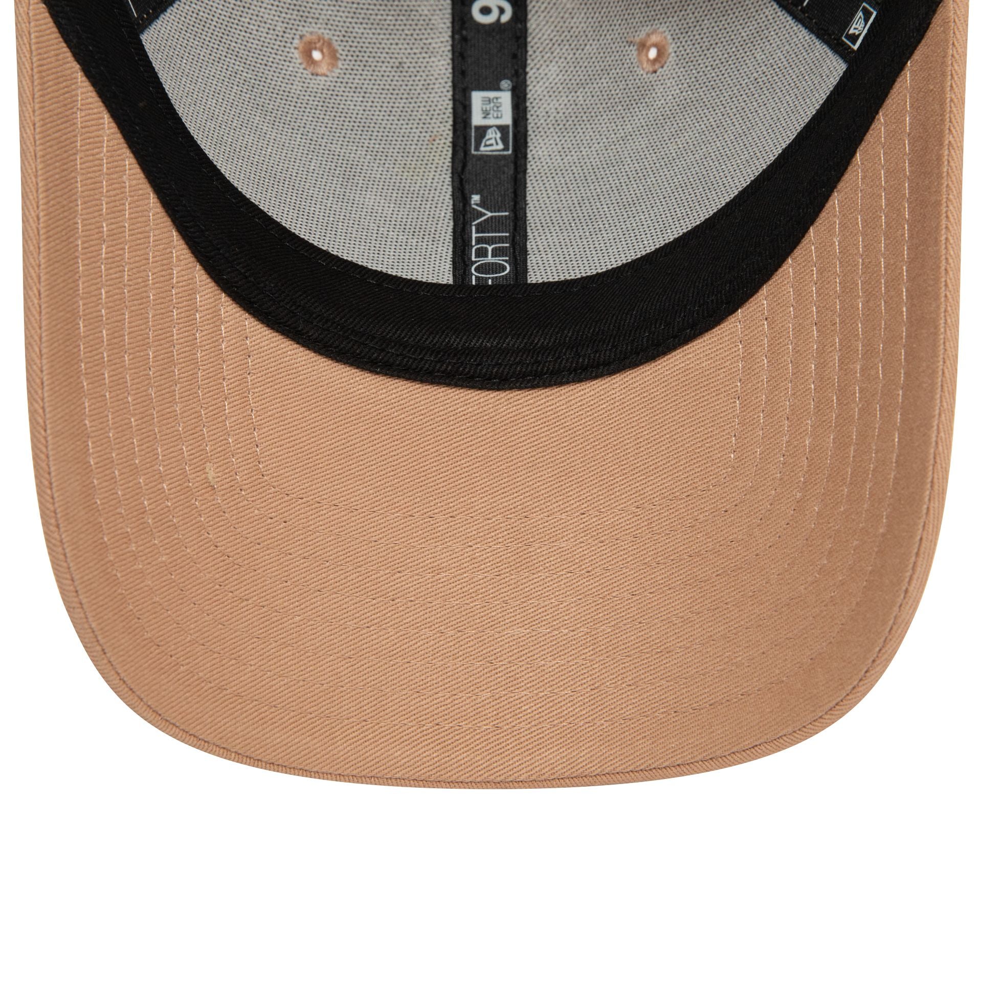 This is a New Era Essential Beige 9FORTY Adjustable Cap 5