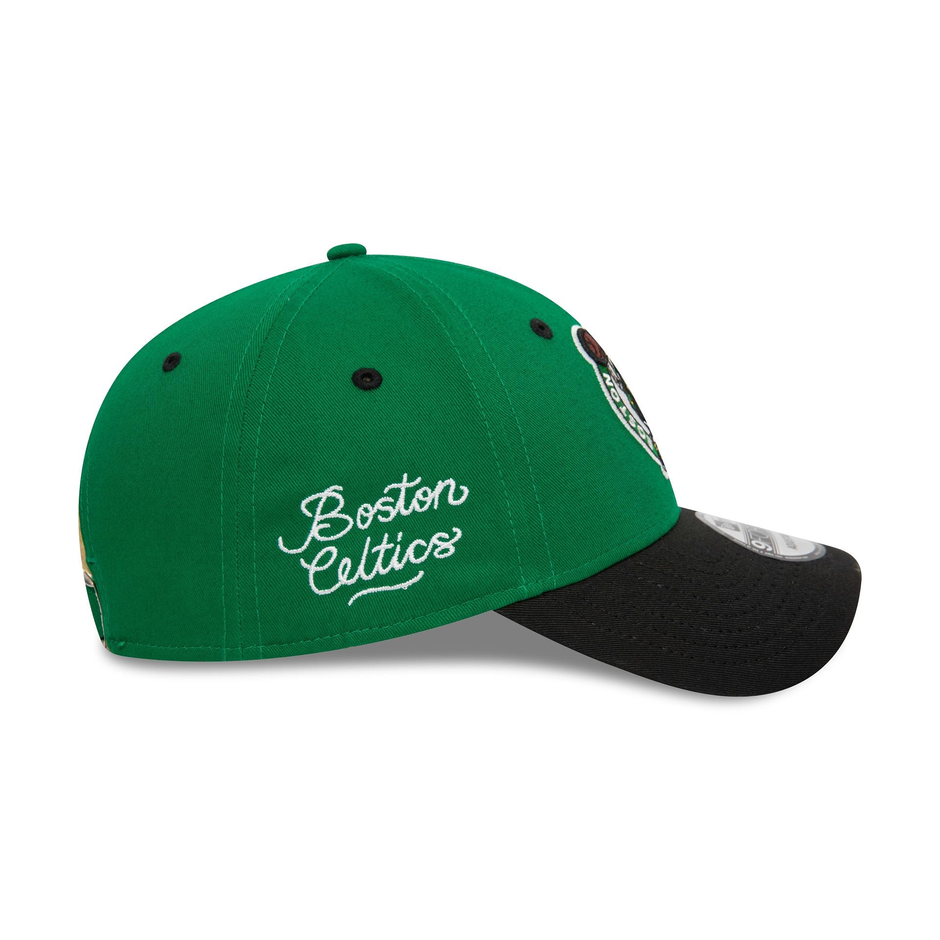 This is a Boston Celtics NBA Side Patch Green 9FORTY Adjustable Cap 6