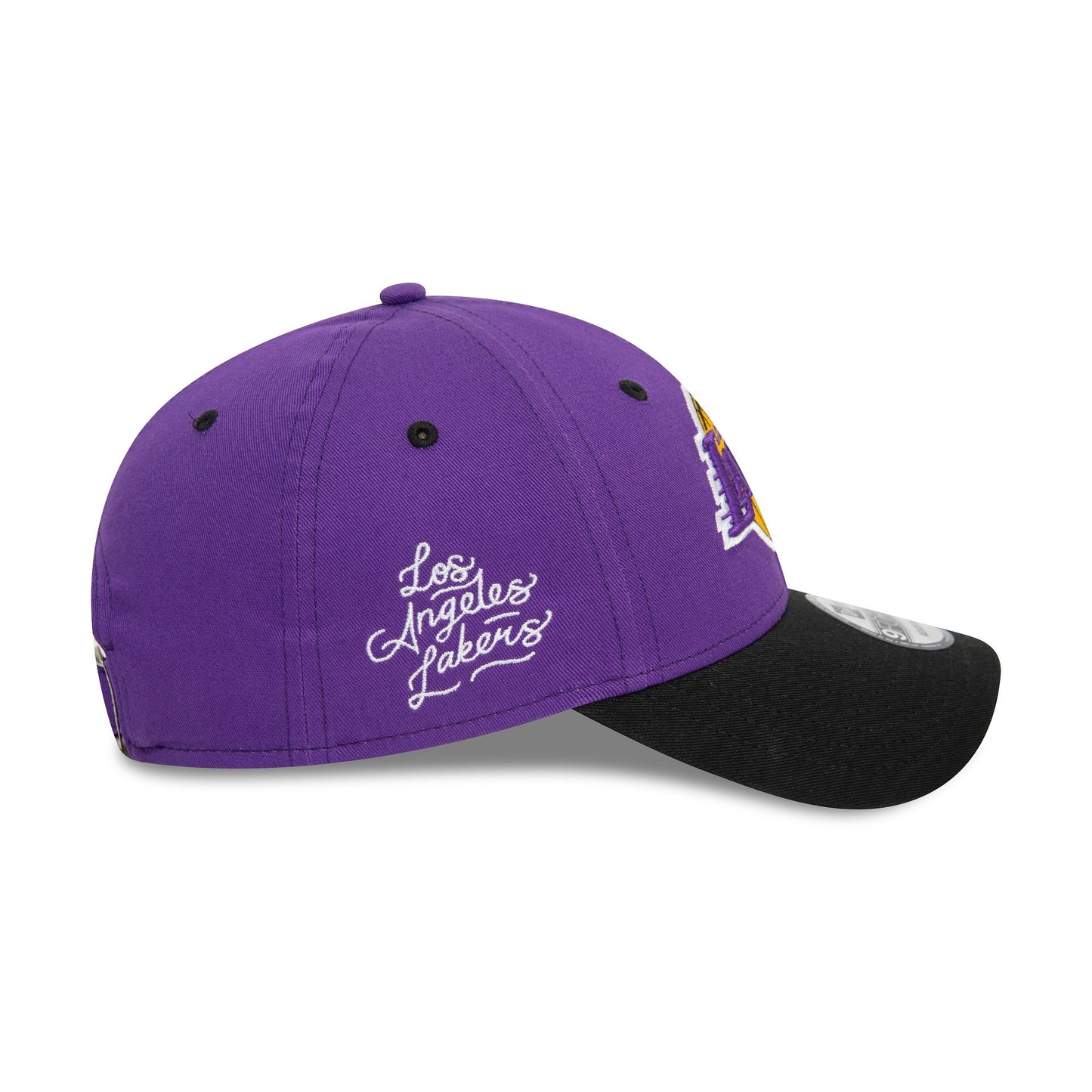 This is a LA Lakers NBA Side Patch Purple 9FORTY Adjustable Cap 6