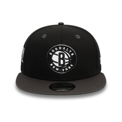 This is a Brooklyn Nets NBA Team Colour Black 9FIFTY Snapback Cap 2