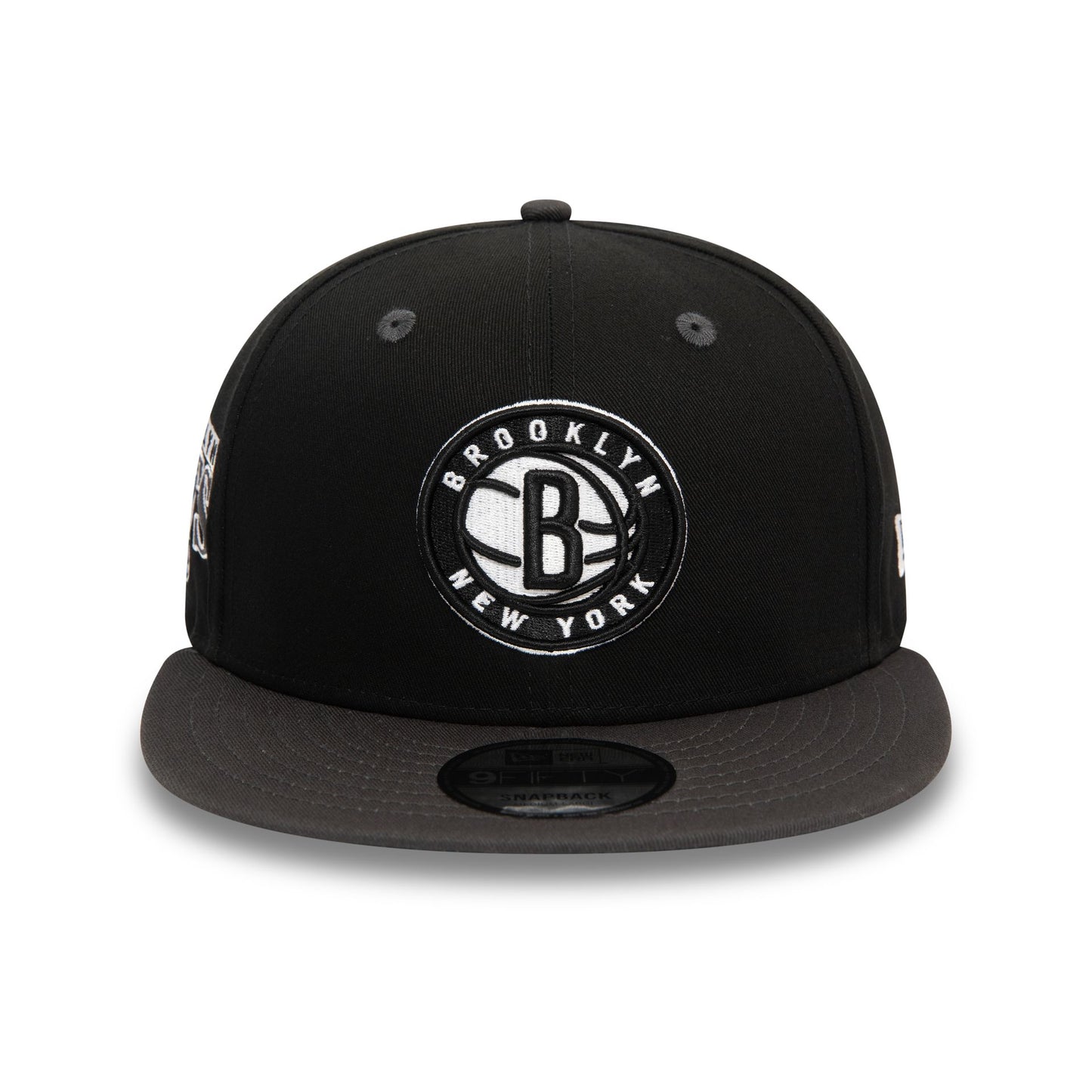 This is a Brooklyn Nets NBA Team Colour Black 9FIFTY Snapback Cap 2