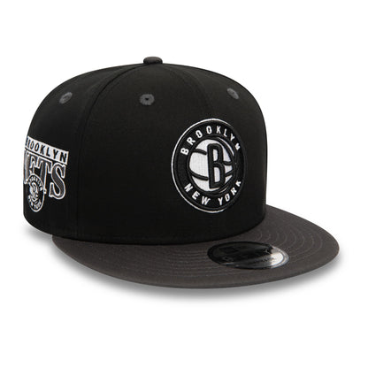 This is a Brooklyn Nets NBA Team Colour Black 9FIFTY Snapback Cap 3