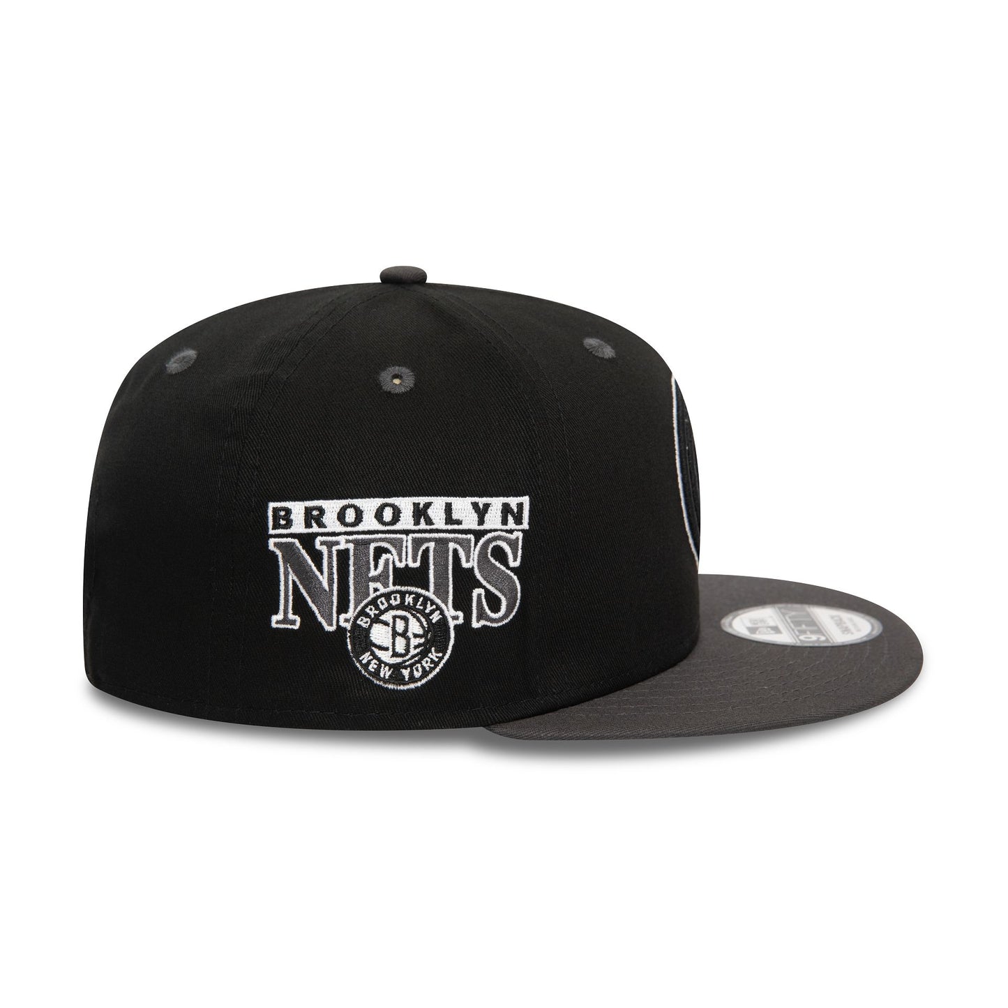 This is a Brooklyn Nets NBA Team Colour Black 9FIFTY Snapback Cap 6