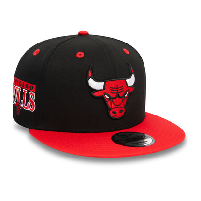 This is a Chicago Bulls NBA Team Colour Black 9FIFTY Snapback Cap 3