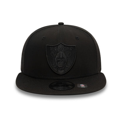 This is a Las Vegas Raiders Monochrome Black 9FIFTY Snapback Cap 2